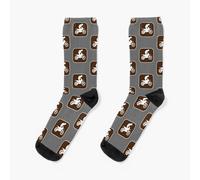 Chaussettes Taille Unique Icône De Trail Icon-Gris Nouveauté Fantaisie Motif Fou Équipage Décontracté Pour Hommes Femmes