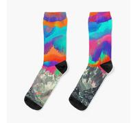 Chaussettes Taille Unique Skyfall, Fondant Les Lumières Du Nord Nouveauté Fantaisie Motif Fou Équipage Décontracté Pour Hommes Femmes