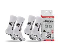 Tapedesign Lot de 2 paires de chaussettes Superlight Grip ultra légères pour le football et le sport - Super fines et élastiques - Antidérapantes dans les chaussures - Maintien maximal et confort pour