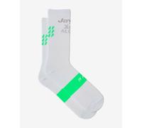 Chaussettes Team Jayco AlUla 2025 blanc vert - XS
