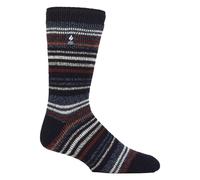 HEAT HOLDERS SOCKSHOP Mens 2.3 TOG À motifs et uni Chaussettes thermiques Paquet de 1 Astana Marine/Denim 39-45