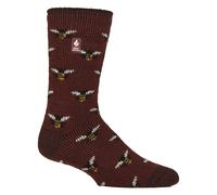 HEAT HOLDERS SOCKSHOP Mens 2.3 TOG À motifs et uni Chaussettes thermiques Paquet de 1 Abeilles 39-45