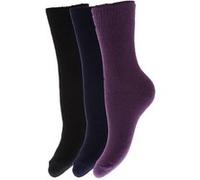 Chaussettes thermiques (lot de 3 paires) - Enfant (26-31) (Noir/Bleu marine/Violet) - UTK105 Noir/Bleu Marine/Violet G
