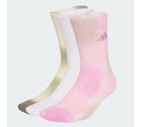 adidas Mixte Tie Dye Sock 3 Pair Pack Socks, MULTICOLOR/white/Dual Indigo, L