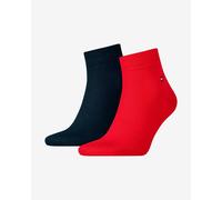 Chaussettes Tommy Hilfiger Quarter rouge bleu (2 paires) - 43-46