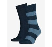 Tommy Hilfiger Classic Chaussettes, Bleu Marine, 43/46 (Lot de 2) Homme