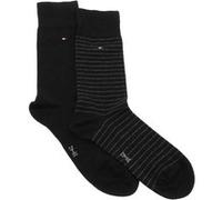 Chaussettes Tommy hilfiger Th men small stripe sock 2p black Noir Taille : 43/46 Noir