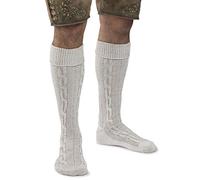Chaussettes torsades classiques pour costume traditionnel/folklorique - 43-46 - Beige mélangé
