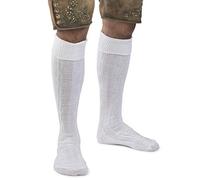 Chaussettes torsades classiques pour costume traditionnel/folklorique - 43-46 - Blanc