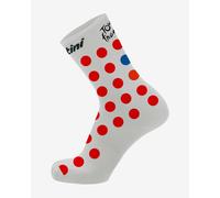 Santini Gpm Leader Socks-Tour de France Fan Official Chaussettes, Pois, XL Mixte