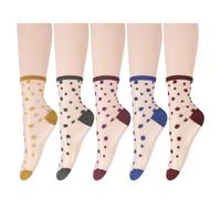 Chaussettes transparentes en résille pour femmes et filles - multicolore - Medium