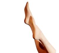 Chaussettes transparentes ultra fines conçues pour les femmes avec un toucher soyeux et un éclat brillant tout au long de l'année (une paire beige)