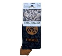 Chaussettes Triskel Celtiques, Mi-mollet, Coton Mélangé, Motifs Traditionnels, Unisexe