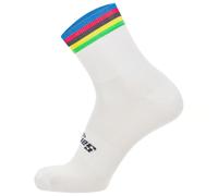 Chaussettes Santini x UCI World Champion blanc - M-L
