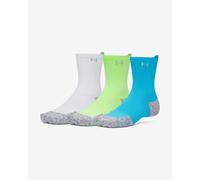 Chaussettes Under Armour ArmourDry Run Cushion blanc vert bleu (3 paires) - L