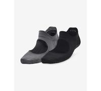 Under Armour Femmes Bandelette Balance Yoga Socks 2 Paires Adhérent Cheville Cut