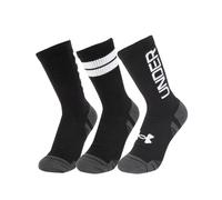Under Armour Chaussettes Performance Tech – noir / gris foncé – 3 paires – XL