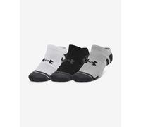 Chaussettes Under Armour Performance Tech No Show gris blanc noir (3 paires) - XL