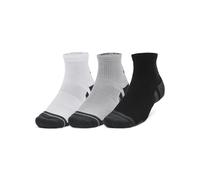 Under Armour Chaussettes UA Performance Tech, lot de 3 trois-quarts respirantes, gris/blanc/gris