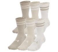 Chaussettes Essential - 6 pairs Under Armour - Crew Stone / Timberwolf Taupe L