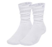 Under Armour Sportstyle Ctn Scrunch Long Socks Blanc EU 47 1/2-50 1/2