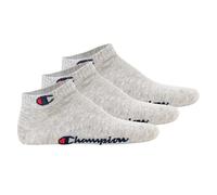 Chaussettes Unisex Champion, 3 Paires - Chaussettes Quart Basic Gris EU 35-38