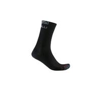 Chaussettes unisexe castelli bandito merino 18 noir