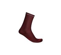 Chaussettes unisexe castelli premio evo 18 bordeaux