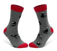 Chaussettes Unisexe Rigolotes Humour Coton Femme Fantaisie Cadeau Créatif,Un Original Pour Anniversaire Fêtes Designs Tendance (FR/ES, Numérique, 38, 44, Taille normale, Taille normale, Abstract Cat)