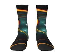 Chaussettes unisexes à imprimé système solaire Jupiter Saturne, chaussettes en coton confortables et respirantes, adaptées à toutes les saisons