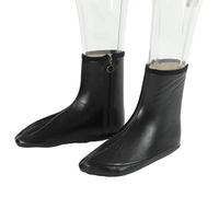 Chaussettes Unisexes en Cuir PU Chaussettes Musulmanes Khuffy Noir Homme Femme Zipper Halal Cuir Sunnah Khuffain Chaussettes Imperméables Garder au Chaud Chaussettes pour Camping Pêche Chasse