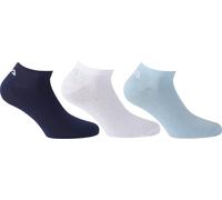 Chaussettes unisexes FILA Invisible Sneakers, 3 paires - chaussettes courtes, ceinture avec logo, unies, 35-46 Sky 43-46 (9-11 UK)