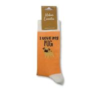 Chaussettes unisexes I Love My Carlin | Cadeau | 1 paire | Chaussettes riches en coton | Chaussettes de qualité supérieure | Nouveauté | Cadeaux, multicolore, taille unique