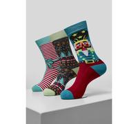 Urban Classics Chaussettes 'Christmas Nutcracker' mélange de couleurs, Taille 35-38