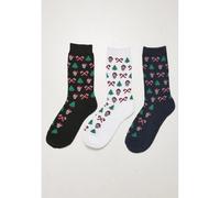 chaussettes Urban Classics grumpy santa christmas (x3) Noir 43/46