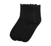 Urban Classics Chaussettes 'Ruffle' noir, Taille 39-42