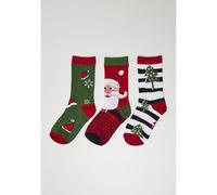 chaussettes Urban Classics stripe santa christmas (x3) Multicolore 35/38