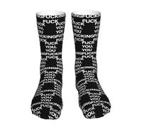 Chaussettes Va Te Faire Foutre, Putain De Merde Respirantes Chaussettes De Course Doux Soquettes Pour Cyclisme Homme Trekking