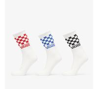 Vans Chaussettes Classic Check Crew Unisexe Blanc Damier 3 paires Taille M