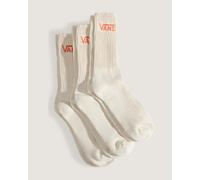 Chaussettes Vans Classic Crew blanc orange (3 paires) - XL