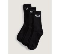 Chaussettes Vans Classic Crew noir blanc 3 paires - S