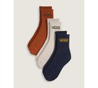 Chaussettes Vans Classic Half Crew bleu blanc marron 3 paires - S