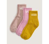 Chaussettes Vans Classic Half Crew jaune rose (3 paires) - XL