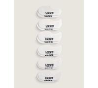 Chaussettes Vans Classic No Show blanc noir 6 paires - S