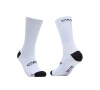 Chaussettes vélo EKOI Perf 18 cm Blanches S / M