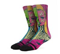 Chaussettes Venture, douces et athlétiques avec côtes en boucle éponge, soutien de la voûte plantaire/talon et orteils renforcés pour le skateboard, le crossfit, le gym, M-L