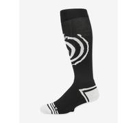 Chaussettes Volcom Spiral Over-The-Calf noir gris clair - S