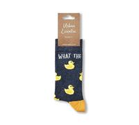 Chaussettes What The Duck Unisexes | 1 Paire en Coton de Qualité Supérieure | Cadeau Nouveauté, Multicolore, Taille Unique