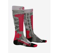 Chaussettes X-Bionic Ski Rider 4.0 gris noir rouge femme - 35-36