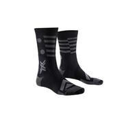 Chaussettes x socks gravel perform merino crew noir gris fonce